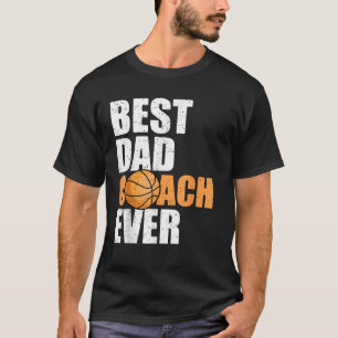 T-shirt Meilleur entraîneur papa Ever Père Papa Papa Baske