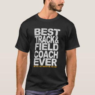 T-shirt Meilleur Entraîneur Sur Le Terrain Et Sur Le Terra