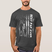 T-shirt Meilleur Fête des pères Drapeau Pap Ever Cadeau Gr (Devant)