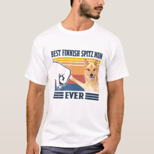 T-shirt Meilleur Finlandais Spitz Maman Jamais Drôle Chien