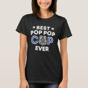 T-shirt Meilleur flic Pop Pop jamais grand-père policier