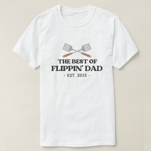 T-shirt Meilleur Flippin Papa Spatula Funny Retro (Design devant)
