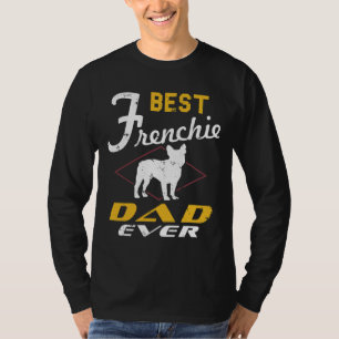 T-shirt Meilleur Frenchie Papa Ever Papa French Bulldog Fu