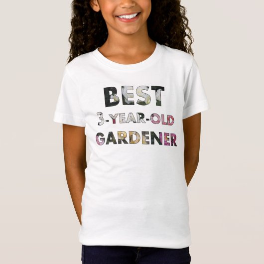 T-Shirt Meilleur Gardener Rose de 3 ans (© Mira) (Devant)