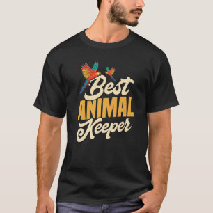 T-shirt Meilleur Gardien d'Animaux Graphique Amateur d'Ani