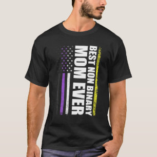 T-shirt Meilleur Gay pride Lgbt de maman non binaire