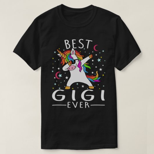 T-shirt Meilleur gigi jamais Dabbing Unicorne (Design devant)