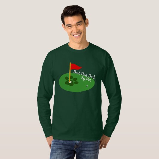T-shirt Meilleur Golf Lover Chien Papa Golf Cadeau (Devant entier)