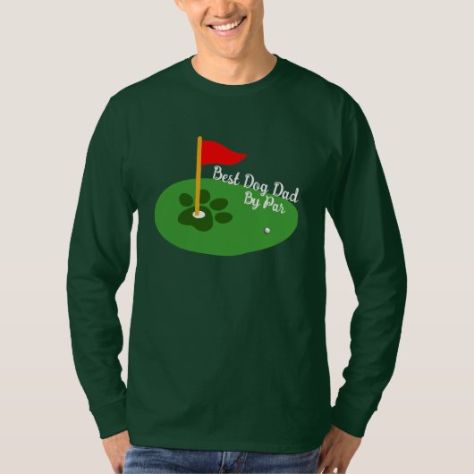 T-shirt Meilleur Golf Lover Chien Papa Golf Cadeau (Devant)