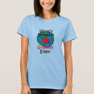 T-shirt Meilleur Grammy du Monde à Cœur
