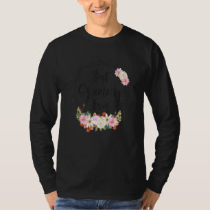 T-shirt Meilleur Grammy Ever Femmes Décoration Florale Gra
