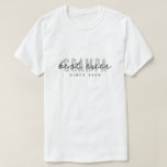 T-shirt Meilleur Grampa depuis 20XX Moderne Simple Preppy<br><div class="desc">Ce design simple et moderne est composé de la typographie de san serif.</div>