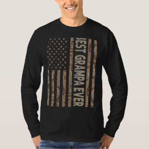 T-shirt Meilleur Grampa jamais nous Drapeau Américain Gran
