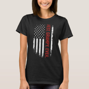 T-shirt Meilleur Grampy jamais avec nous drapeau américain