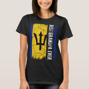 T-shirt Meilleur grand-père barbadien Jamais Barbade Drape
