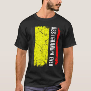 T-shirt Meilleur grand-père belge jamais Belgique Drapeau 