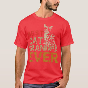 T-shirt Meilleur grand-père chat jamais vintage père s jou