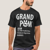 T-shirt Meilleur grand-père chien jamais grand-papaye Retr (Devant)