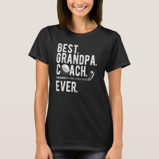 T-shirt Meilleur Grand-Père Coach Ever Golf