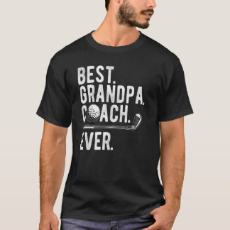 T-shirt Meilleur Grand-Père Coach Ever Golf