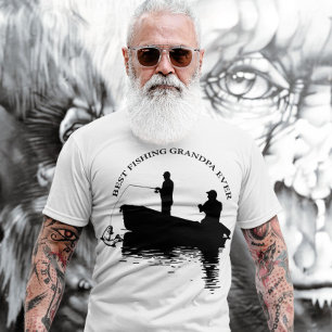 T-shirt Meilleur grand-père de pêche Fête des pères jamais
