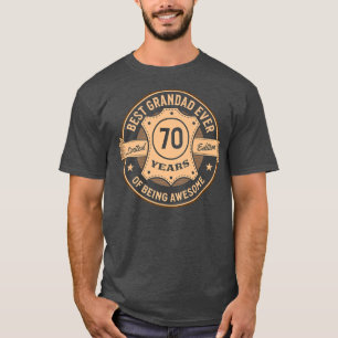 T-shirt Meilleur Grand-Père Depuis 70 Ans D'Être Un Design