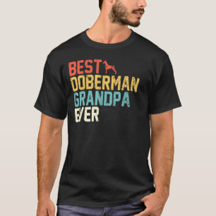 T-shirt Meilleur grand-père Doberman jamais grand-père rét