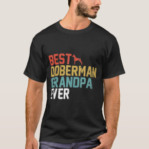 T-shirt Meilleur grand-père Doberman jamais grand-père rét