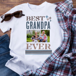 T-shirt Meilleur grand-père Fête des pères jamais photo co