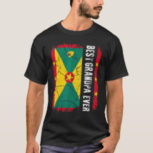 T-shirt Meilleur grand-père grenadien Jamais Grenade Drape