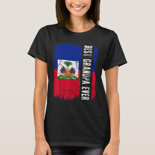 T-shirt Meilleur grand-père haïtien pour Haïti Fête des pè