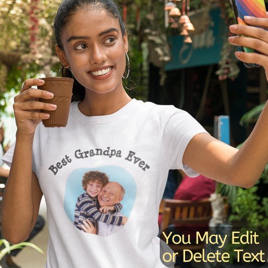 T-shirt Meilleur Grand-Père Jamais Créer Votre Propre Cool