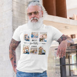 T-shirt Meilleur Grand-Père Jamais Grand-Enfants Collage P<br><div class="desc">Célébrez le "Meilleur Grand-Père Jamais" avec ce T-shirt personnalisé avec un collage photo plein de coeur de moments chéris avec ses petits-enfants. Fabriqué en tissu doux et durable, ce tee offre confort et style. Le design personnalisé présente des tirages vifs et clairs de photos mémorables, ce qui en fait un...</div>