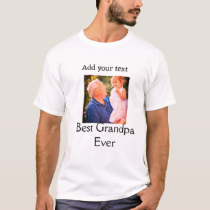 T-shirt Meilleur grand-père jamais grand-père photo cadeau
