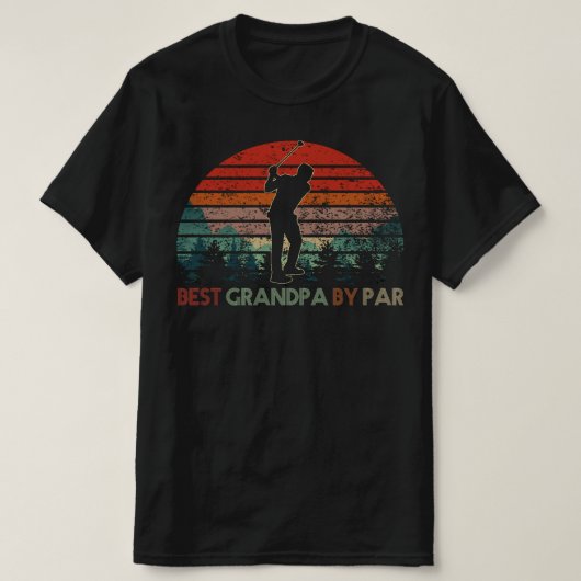 T-shirt meilleur grand-père par par golf (Design devant)