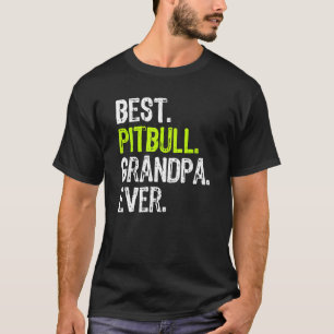 T-shirt Meilleur Grand-Père Pitbull Chien Amoureux