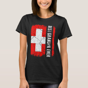T-shirt Meilleur grand-père suisse jamais Suisse Drapeau P