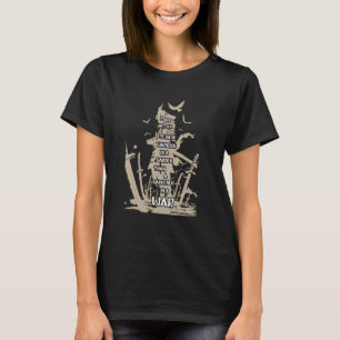 T-shirt Meilleur guerrier dans un jardin que jardinier dan