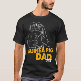 T-shirt Meilleur Guinéen Cochon Papa Jamais Guinée Cochon