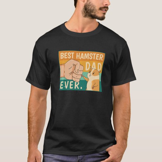 T-shirt Meilleur Hamster Papa Jamais Chemise Hamster Papa  (Devant)