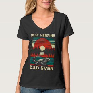 T-shirt Meilleur Herping Papa Jamais Tuatara Herpétologie