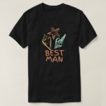 T-shirt Meilleur Homme À Être Seashell Beach Mariage<br><div class="desc">Best man design a un motif coquillage,  fait partie de la collection de mariage de plage et est disponible dans plus de styles.</div>