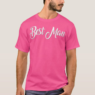 T-shirt Meilleur homme blanc Mariage mariée Groom Bachelor