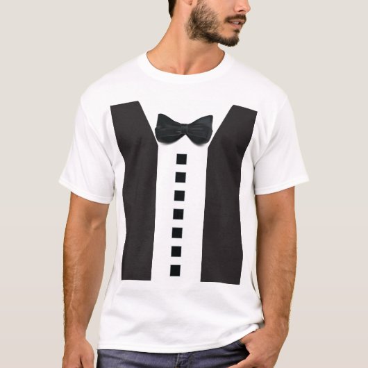 T-shirt Meilleur Homme Funny Tuxedo 🎩 Minimaliste Élégant (Devant)