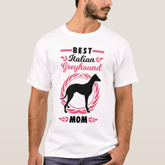T-shirt Meilleur Italien Greyhound Maman (Devant)