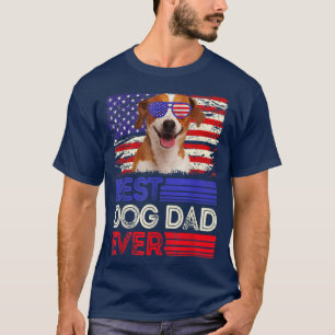 T-shirt Meilleur Jack Russell Terrier Papa Jamais Américai