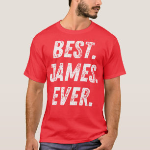 T-shirt Meilleur James Ever Retro Prénom Cadeau