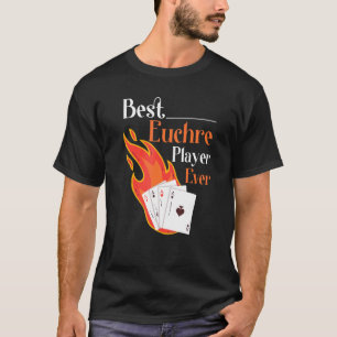 T-shirt Meilleur Jeu de cartes du joueur d'Euchre