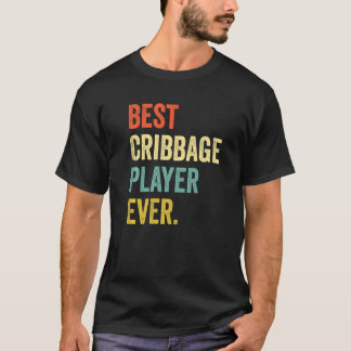 T-shirt Meilleur Jeu De Cribbage Joueur Jamais Vintage