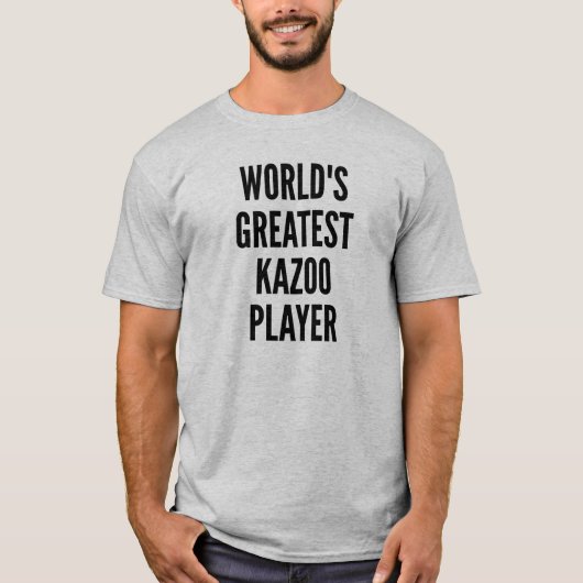 T-shirt Meilleur joueur Kazoo dans le monde (Devant)